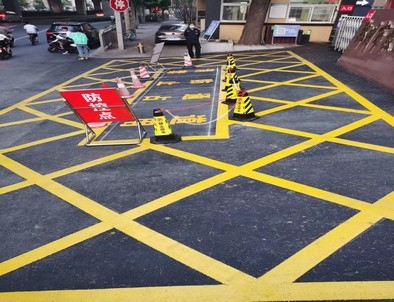 运城运城厂区划线，园区停车场划线，车库标识标线